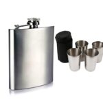 ست قمقمه استیل سایز8 و 4عدد لیوان استیل