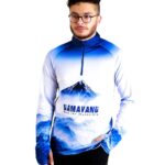 نیم زیپ پاییزه زمستانه کوهنوردی طرح دماوند