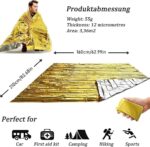 پتوی نجات یک رو نقره ای و طلایی کوهنوردی - Image 2