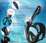 ماسک اسنور کلینگ SMILING SHARK کد 1008-FQ - Image 5
