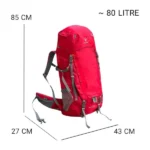 کوله پشتی کوهنوردی 80 لیتری پکینیو مدل P0200 - Image 4